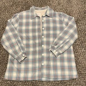 L.L. Bean Sherpa Lined Plaid Flannel Small